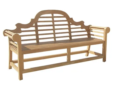 VITTORIA - Teak garden bench with armrests _ Il Giardino di Legno